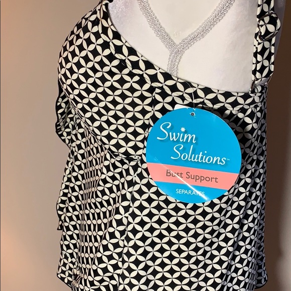 NWT Swim Solutions Tankini Top - Picture 4 of 6